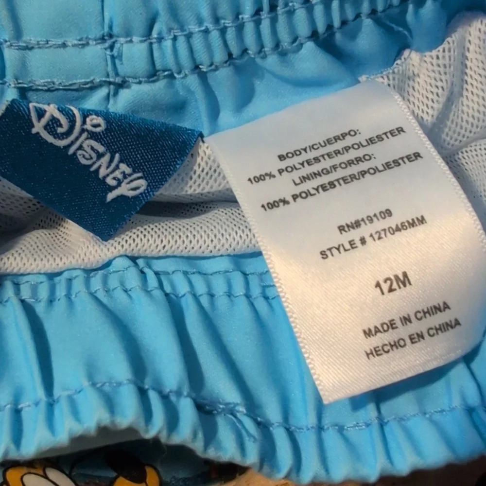 Disney‎ Mickey Mouse Clubhouse Y2K Infant Swim Board Shorts Character Print NWT